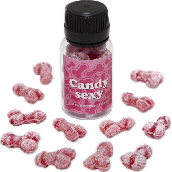 Imagen del artículo erótico DIABLO PICANTE - CANDY SEXY BOTE 12 GOMINOLAS SABOR FRESA-CEREZA de DIABLO PICANTE en la sección ARTÍCULOS VARIOS|Dulces|Golosinas Divertidas de Millenial Sexshop.