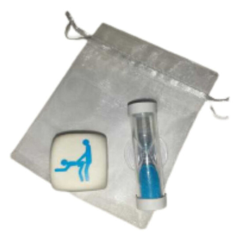 Imagen del artículo erótico DIABLO PICANTE - DADO KAMASUTRA DE POSTURAS PARA CHICOS CON RELOJ DE ARENA de DIABLO PICANTE en la sección JUEGOS |Juego de Dados de Millenial Sexshop.