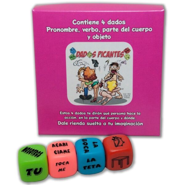 Imagen del artículo erótico DIABLO PICANTE - JUEGO 4 DADOS PRONOMBRE