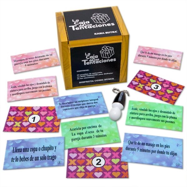 Imagen del artículo erótico DIABLO PICANTE - JUEGO LA CAJA DE LAS TENTACIONES de DIABLO PICANTE en la sección JUEGOS |Juegos de mesa de Millenial Sexshop.