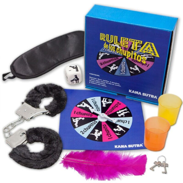 Imagen del artículo erótico DIABLO PICANTE - RULETA DE LOS CHUPITOS JUEGO KAMASUTRA de DIABLO PICANTE en la sección JUEGOS |Juegos de mesa de Millenial Sexshop.