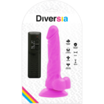 DIVERSIA - DILDO REALÍSTICO FLEXIBLE CON VIBRACIÓN LILA 18 CM -O- 4 CM - Imagen 6