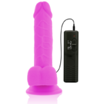 DIVERSIA - DILDO REALÍSTICO FLEXIBLE CON VIBRACIÓN LILA 20.5 CM -O- 4.2 CM - Imagen 4