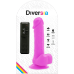 DIVERSIA - DILDO REALÍSTICO FLEXIBLE CON VIBRACIÓN LILA 20.5 CM -O- 4.2 CM - Imagen 7
