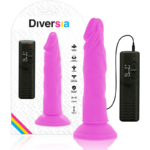 Imagen del artículo erótico DIVERSIA - DILDO REALÍSTICO FLEXIBLE CON VIBRACIÓN LILA 23 CM -O- 4.3 CM de DIVERSIA en la sección JUGUETES BIENESTAR |Dildos sin Vibración|Dildos para Arneses de Millenial Sexshop.