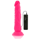DIVERSIA - DILDO REALÍSTICO FLEXIBLE CON VIBRACIÓN ROSA 21 CM -O- 4.9 CM - Imagen 5