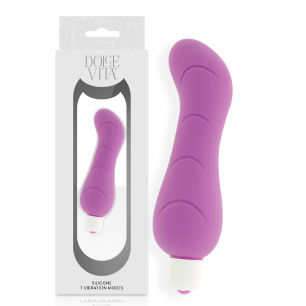 Imagen del artículo erótico DOLCE VITA - G-SPOT VIBRADOR SILICONA LILA de DOLCE VITA en la sección JUGUETES BIENESTAR |Vibradores|Vibradores Punto G de Millenial Sexshop.