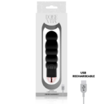 DOLCE VITA - VIBRADOR RECARGABLE SIX NEGRO 7 VELOCIDADES - Imagen 3