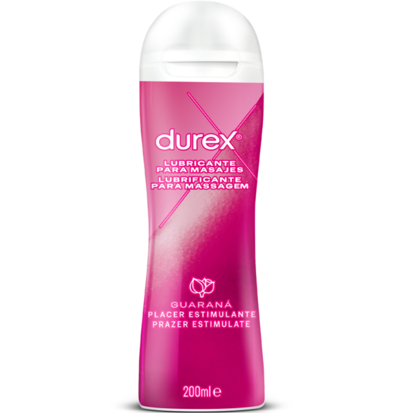 Imagen del artículo erótico DUREX - 2-1 MASAJE Y LUBRICANTE ESTIMULANTE 200 ML de DUREX LUBES en la sección DROGUERÍA |Para Masajes|Aceites con Sabores de Millenial Sexshop.