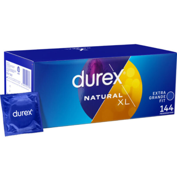 Imagen del artículo erótico DUREX - EXTRA LARGE XL 144 UNIDADES de DUREX CONDOMS en la sección PRESERVATIVOS |Todas las tallas|Tamaño XL (Grandes) de Millenial Sexshop.