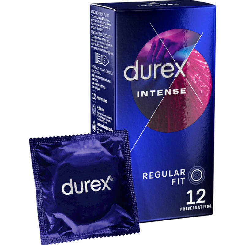 Imagen del artículo erótico DUREX - INTENSE ORGASMIC 12 UNIDADES de DUREX CONDOMS en la sección PRESERVATIVOS |Puntos y Estrías de Millenial Sexshop.