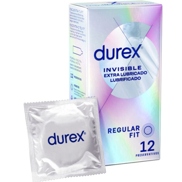 Imagen del artículo erótico DUREX - INVISIBLE EXTRA LUBRICADO 12 UNIDADES de DUREX CONDOMS en la sección PRESERVATIVOS |Sensitivos de Millenial Sexshop.