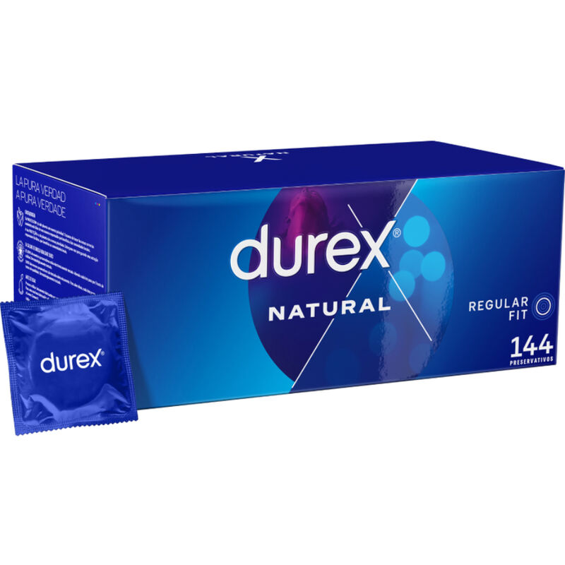 Imagen del artículo erótico DUREX - NATURAL 144 UNIDADES de DUREX CONDOMS en la sección PRESERVATIVOS |Normales de Millenial Sexshop.