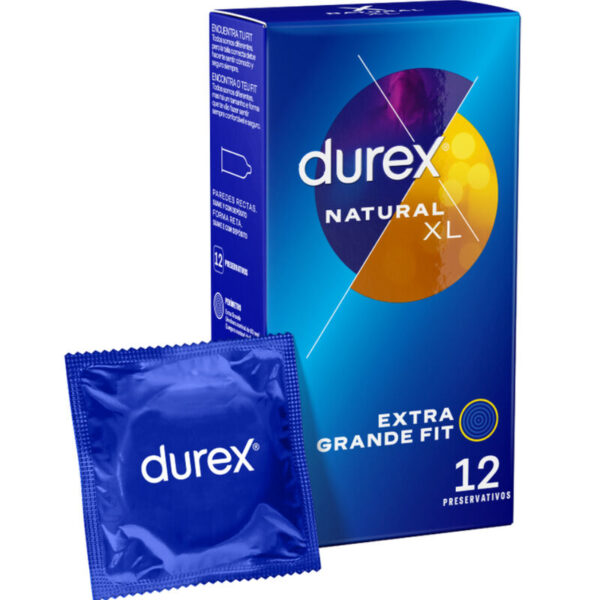 Imagen del artículo erótico DUREX - NATURAL XL 12 UNIDADES de DUREX CONDOMS en la sección PRESERVATIVOS |Todas las tallas|Tamaño XL (Grandes) de Millenial Sexshop.