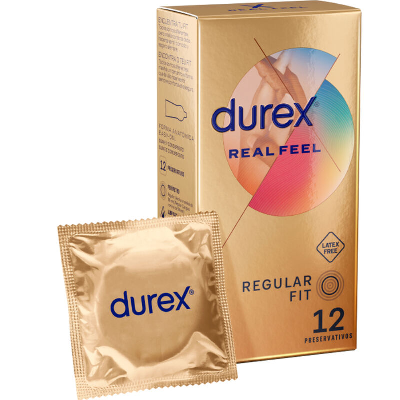Imagen del artículo erótico DUREX - REAL FEEL 12 UNIDADES de DUREX CONDOMS en la sección PRESERVATIVOS |Sin Latex de Millenial Sexshop.