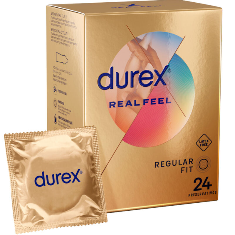 Imagen del artículo erótico DUREX - REAL FEEL 24 UNIDADES de DUREX CONDOMS en la sección PRESERVATIVOS |Sin Latex de Millenial Sexshop.