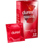 Imagen del artículo erótico DUREX - SENSITIVO CONTACTO TOTAL 12 UNIDADES de DUREX CONDOMS en la sección PRESERVATIVOS |Sensitivos de Millenial Sexshop.