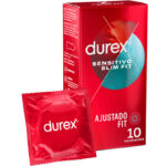 Imagen del artículo erótico DUREX - SENSITIVO SLIM FIT 10 UNIDADES de DUREX CONDOMS en la sección PRESERVATIVOS |Sensitivos de Millenial Sexshop.