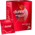 Imagen del artículo erótico DUREX - SENSITIVO SUAVE 24 UNIDADES de DUREX CONDOMS en la sección PRESERVATIVOS |Sensitivos de Millenial Sexshop.