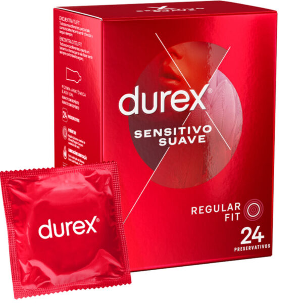 Imagen del artículo erótico DUREX - SENSITIVO SUAVE 24 UNIDADES de DUREX CONDOMS en la sección PRESERVATIVOS |Sensitivos de Millenial Sexshop.