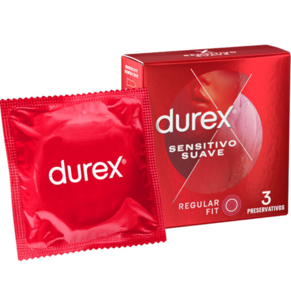 Imagen del artículo erótico DUREX - SENSITIVO SUAVE 3 UNIDADES de DUREX CONDOMS en la sección PRESERVATIVOS |Sensitivos de Millenial Sexshop.