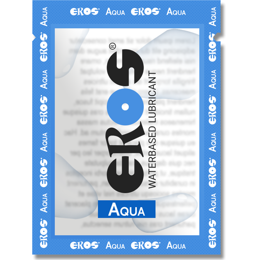 Imagen del artículo erótico EROS AQUA - LUBRICANTE BASE AGUA 4 ML de EROS AQUA & SILK en la sección DROGUERÍA |Lubricantes|Monodosis de Millenial Sexshop.