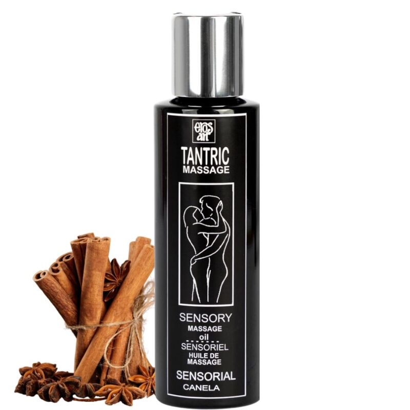 Imagen del artículo erótico EROS-ART - ACEITE MASAJE TANTRICO NATURAL Y AFRODISÍACO CANELA 100 ML de EROS-ART en la sección DROGUERÍA |Para Masajes|Aceites con Sabores de Millenial Sexshop.