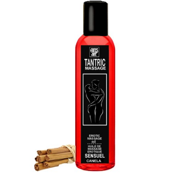Imagen del artículo erótico EROS-ART - ACEITE MASAJE TANTRICO NATURAL Y AFRODISÍACO CANELA 30 ML de EROS-ART en la sección DROGUERÍA |Para Masajes|Aceites con Sabores de Millenial Sexshop.