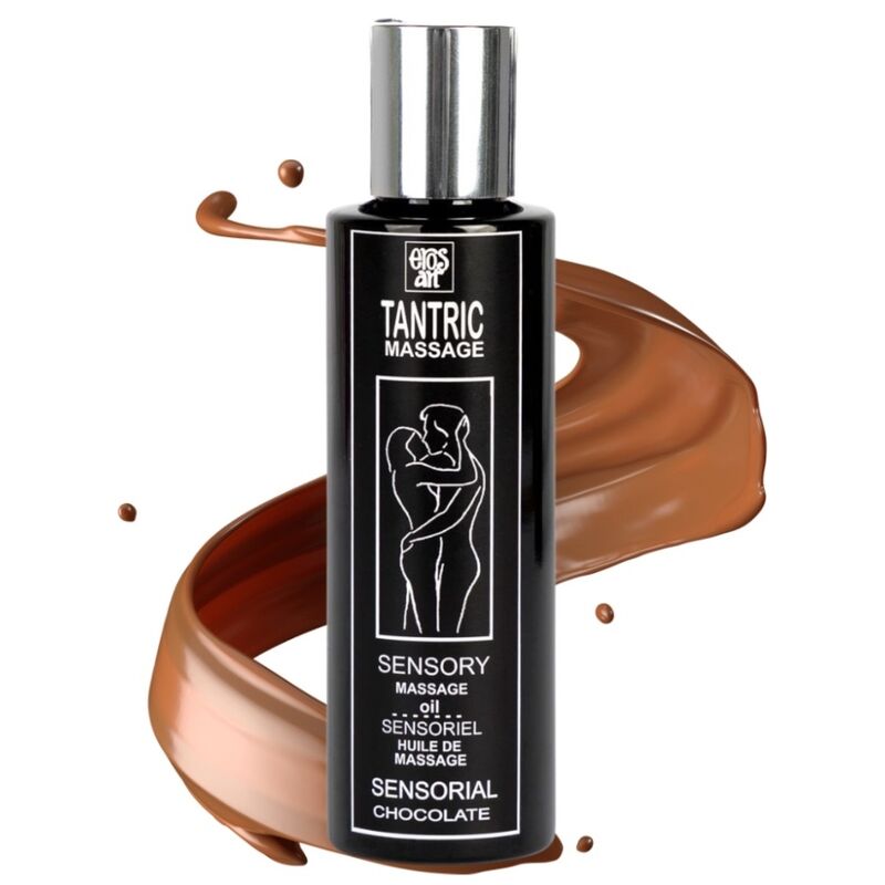 Imagen del artículo erótico EROS-ART - ACEITE MASAJE TANTRICO NATURAL Y AFRODISÍACO CHOCOLATE 100 ML de EROS-ART en la sección DROGUERÍA |Para Masajes|Aceites con Sabores de Millenial Sexshop.