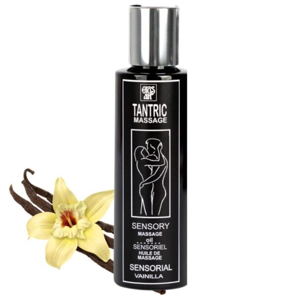 Imagen del artículo erótico EROS-ART - ACEITE MASAJE TANTRICO NATURAL Y AFRODISÍACO VAINILLA 100 ML de EROS-ART en la sección DROGUERÍA |Para Masajes|Aceites con Sabores de Millenial Sexshop.