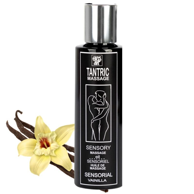 Imagen del artículo erótico EROS-ART - ACEITE MASAJE TANTRICO NATURAL Y AFRODISÍACO VAINILLA 100 ML de EROS-ART en la sección DROGUERÍA |Para Masajes|Aceites con Sabores de Millenial Sexshop.