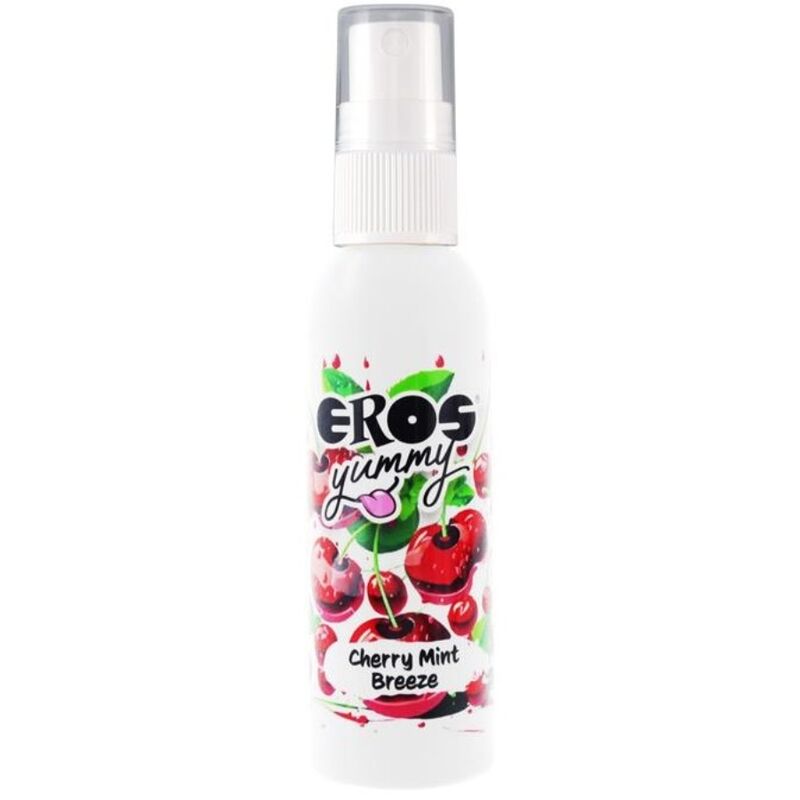 EROS - YUMMY SPRAY CORPORAL CHERRY MINT BREEZE 50 ML-MillenialSexshop-EROS CLASSIC LINE Imagen del artículo erótico EROS - YUMMY SPRAY CORPORAL CHERRY MINT BREEZE 50 ML de EROS CLASSIC LINE en la sección DROGUERÍA |Para Masajes|Aceites con Sabores de Millenial Sexshop.