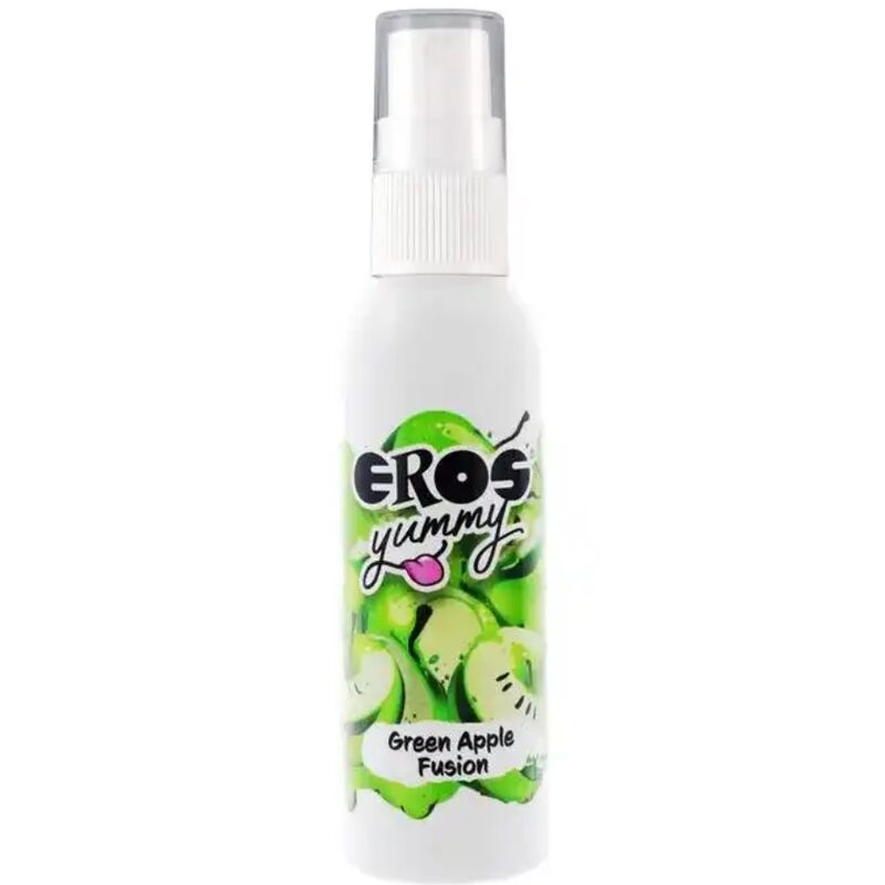 Imagen del artículo erótico EROS - YUMMY SPRAY CORPORAL GREEN APPLE FUSION 50 ML de EROS CLASSIC LINE en la sección DROGUERÍA |Para Masajes|Aceites con Sabores de Millenial Sexshop.