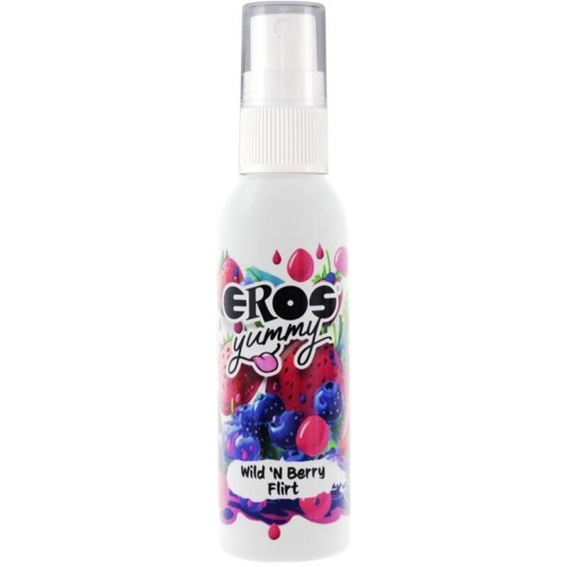 EROS - YUMMY SPRAY CORPORAL WILD AND BERRY FLIRT 50 ML-MillenialSexshop-EROS CLASSIC LINE Imagen del artículo erótico EROS - YUMMY SPRAY CORPORAL WILD AND BERRY FLIRT 50 ML de EROS CLASSIC LINE en la sección DROGUERÍA |Para Masajes|Aceites con Sabores de Millenial Sexshop.