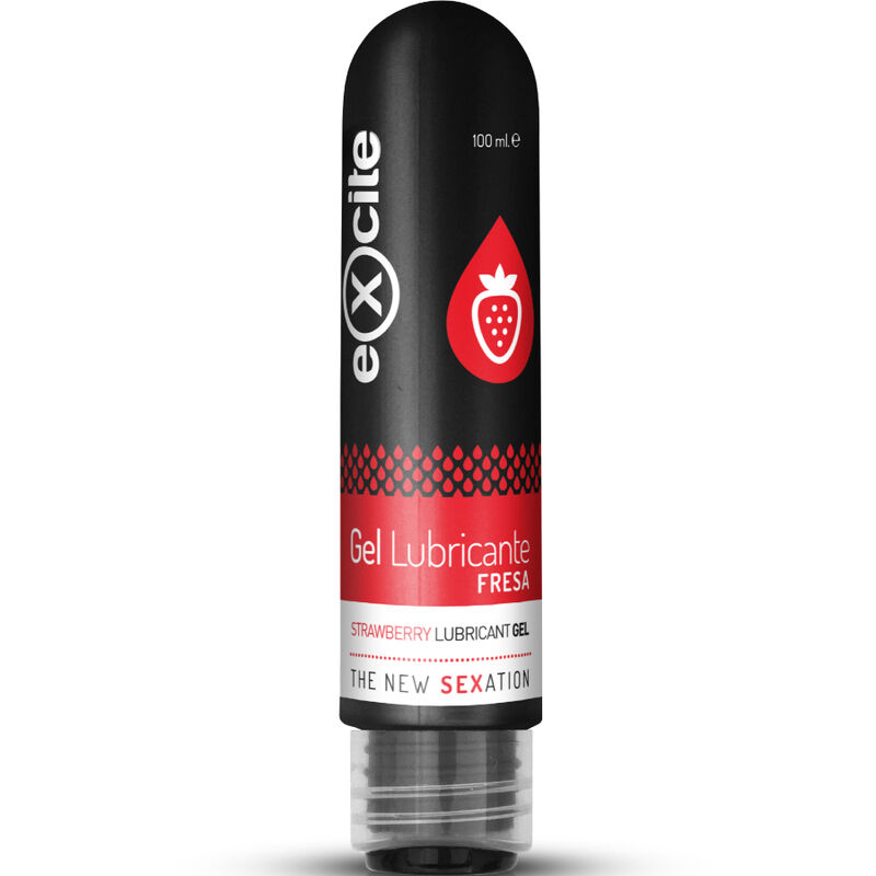 Imagen del artículo erótico EXCITE - GEL LUBRICANTE FRESA 100 ML de EXCITE en la sección DROGUERÍA |Lubricantes|Con deliciosos Sabores de Millenial Sexshop.