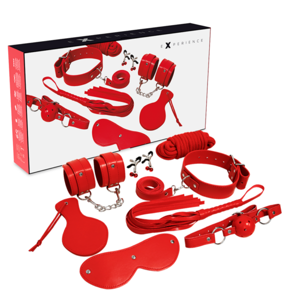 Imagen del artículo erótico EXPERIENCE - BDSM FETISH KIT SERIE RED de EXPERIENCE en la sección JUGUETES BIENESTAR |Kits juguetes sexuales de Millenial Sexshop.