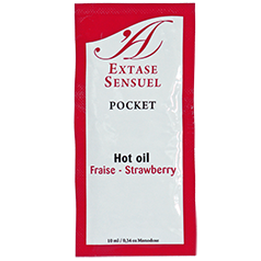 Imagen del artículo erótico EXTASE SENSUAL - ACEITE ESTIMULANTE FRESA 10 ML de EXTASE SENSUAL en la sección DROGUERÍA |Lubricantes|Efecto Calor de Millenial Sexshop.