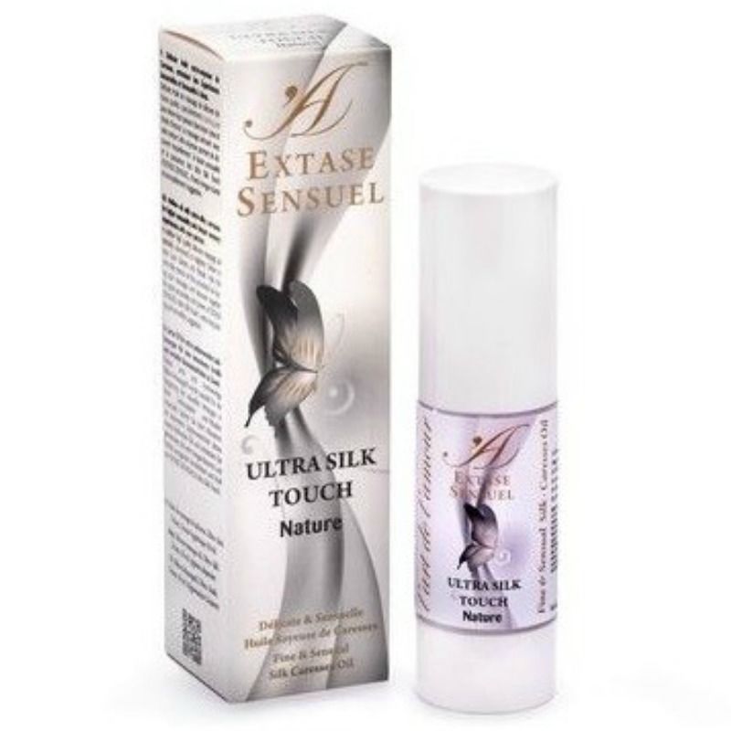 Imagen del artículo erótico EXTASE SENSUAL - ACEITE ULTRA SILK TOUCH NATURE de EXTASE SENSUAL en la sección DROGUERÍA |Para Masajes|Aceites sin sabores de Millenial Sexshop.