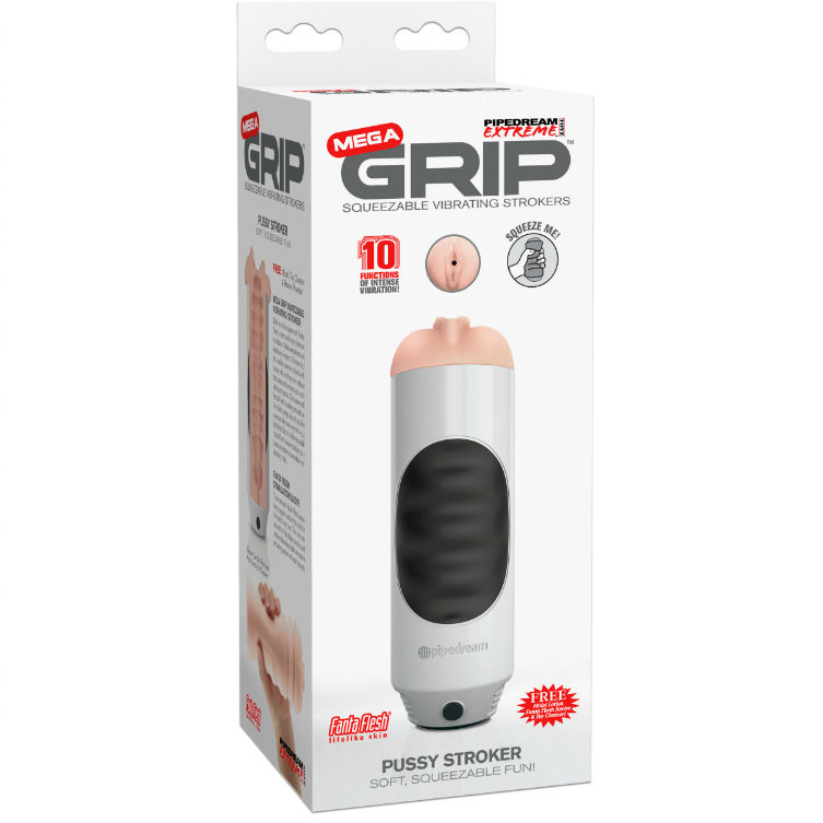 Imagen del artículo erótico EXTREME TOYZ - PIPEDREAM MEGA GRIP VAGINA MASTURBADOR VIBRADOR de EXTREME TOYZ en la sección JUGUETES BIENESTAR |Juguetes para Hombres|Vaginas con vibración de Millenial Sexshop.