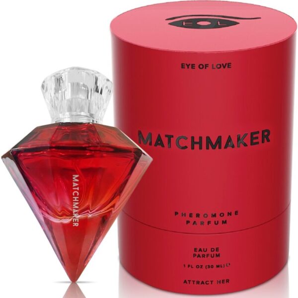 Imagen del artículo erótico EYE OF LOVE - MATCHMAKER RED DIAMOND LGBTQ PERFUME FEROMONAS PARA ELLA 30 ML de EYE OF LOVE en la sección DROGUERÍA |Perfumes de Millenial Sexshop.