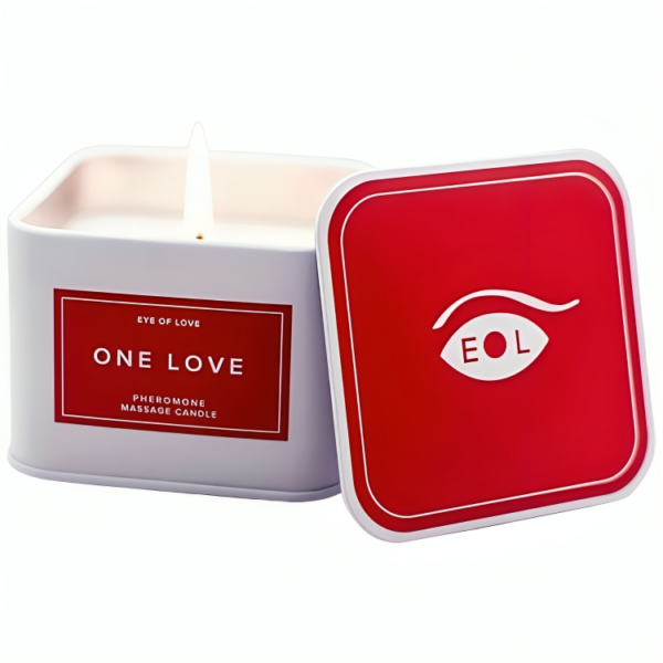 Imagen del artículo erótico EYE OF LOVE - ONE LOVE VELA MASAJE PARA MUJER 150 ML de EYE OF LOVE en la sección DROGUERÍA |Para Masajes|Velas de Masaje de Millenial Sexshop.