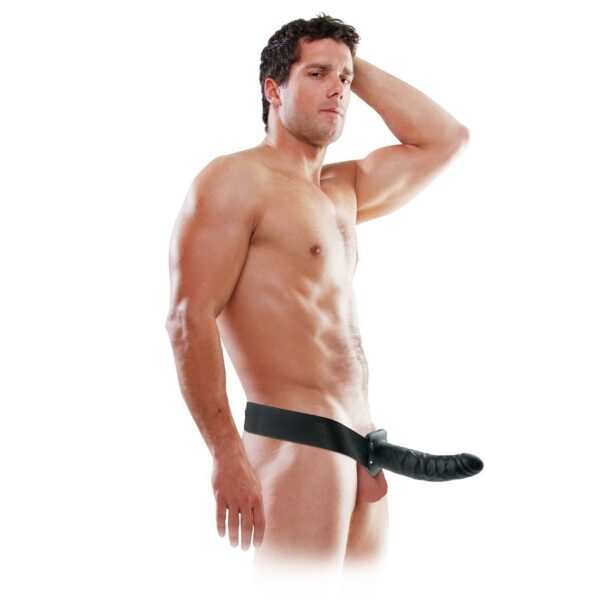 Imagen del artículo erótico FETISH FANTASY SERIES - ARNÉS HUECO 19 CM NEGRO de FETISH FANTASY SERIES en la sección JUGUETES BIENESTAR |Juguetes para Hombres|Accesorios para el pene|Extensor pene con Arnés de Millenial Sexshop.