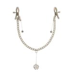 FETISH FANTASY SERIES - PINZAS CON CADENA PARA PEZONES TRÉBOL - Imagen 2