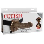 FETISH FANTASY SERIES - STRAP-ON HUECO CON TESTÍCULOS 17.8 CM - Imagen 2