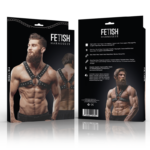 FETISH SUBMISSIVE ATTITUDE - ARNÉS ECOPIEL PECHO CRUZADO CON TACHUELAS HOMBRE - Imagen 2