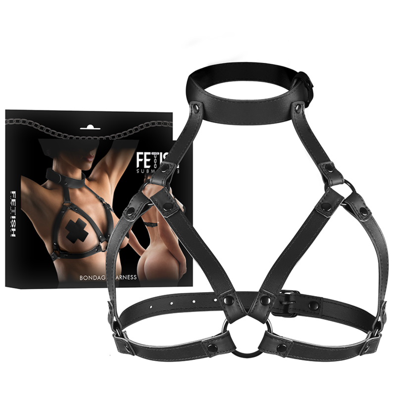 Imagen del artículo erótico FETISH SUBMISSIVE BONDAGE - ARNÉS AJUSTABLE PECHO de FETISH SUBMISSIVE BONDAGE en la sección BDSM & BONDAGE |Bondage|Arneses fijación de Millenial Sexshop.