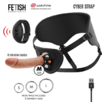 FETISH SUBMISSIVE CYBER STRAP - ARNÉS CON DILDO CONTROL REMOTO TECNOLOGÍA WATCHME M - Imagen 2