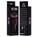FETISH SUBMISSIVE DARK ROOM - COLLAR CON CADENA CON FORRO DE NEOPRENO - Imagen 9