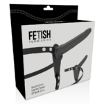 FETISH SUBMISSIVE HARNESS - VIBRADOR SILICONA NEGRO 15 CM - Imagen 4