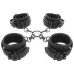 FETISH SUBMISSIVE - SET ESPOSAS MANOS Y TOBILLOS CON FORRO DE NEOPRENO - Imagen 2